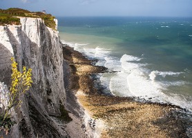 Falaises blanches de Douvres : les falaises de craie !