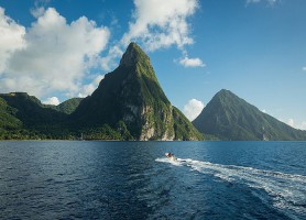 Pitons de Sainte-Lucie : les gigantesques récifs
