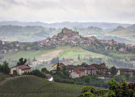 Paysage viticole du Piémont : un panorama de rêve