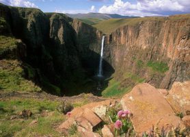 Chutes du Maletsunyane : la plus longue descente en rappel