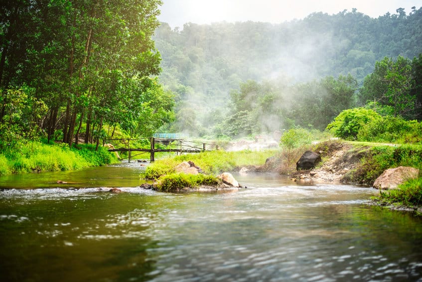 Onsen aux sources chaudes de Plai-poo Kapong Phang-nga