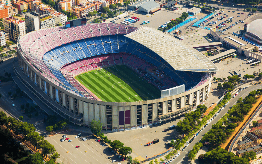 Camp nou, célèbre stade de football à barcelone
